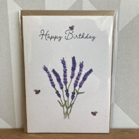 Lavender & Bees Card