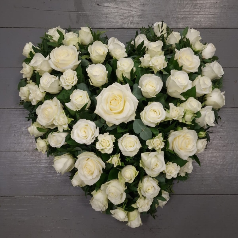 White Rose Heart