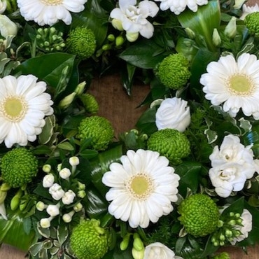 Simple White Wreath