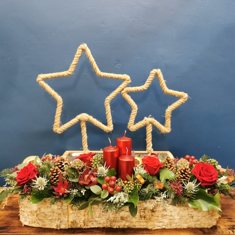 Festive Forest Rustic Trough