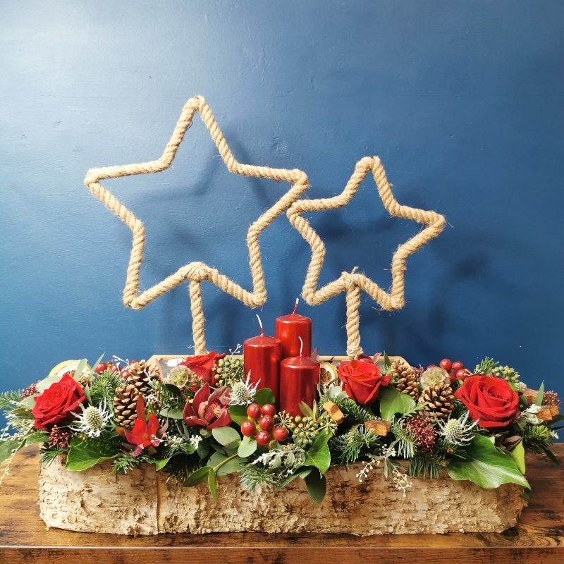 Festive Forest Rustic Trough