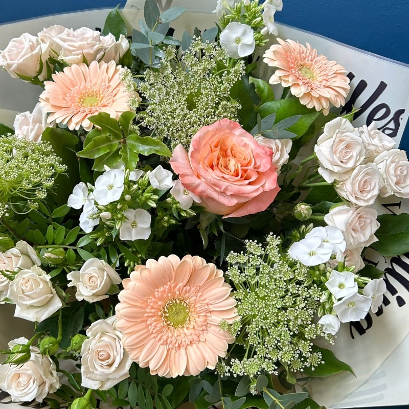 Peach Hand Tied Bouquet