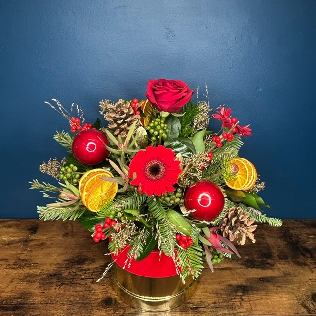 Classic Christmas Hat Box