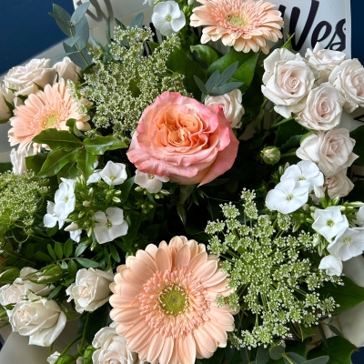 Peach Hand Tied Bouquet