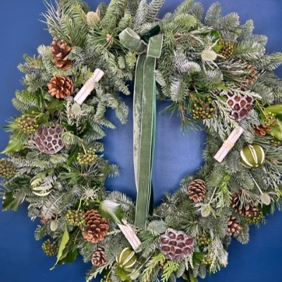 Winter Whites Door Wreath