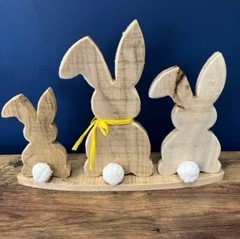 Wooden Bunny Set