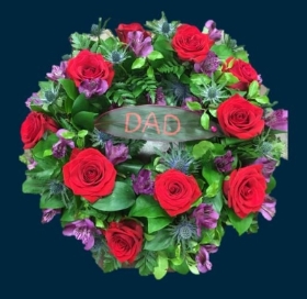 Named Rose Wreath
