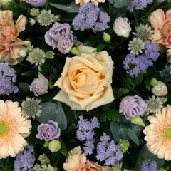 Peach & Lilac Posy