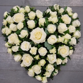 White Rose Heart