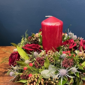 Christmas Carol Table Wreath