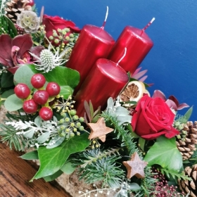 Festive Forest Rustic Trough