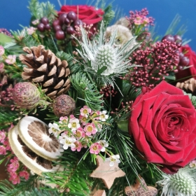 Festive Forest Basket Arrangement