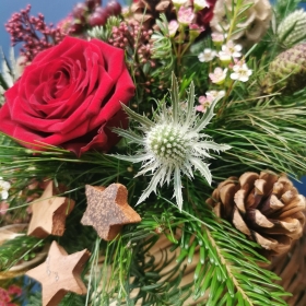 Festive Forest Basket Arrangement