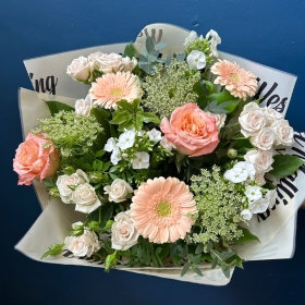 Peach Hand Tied Bouquet