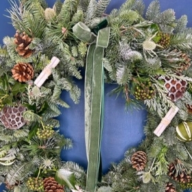 Winter Whites Door Wreath